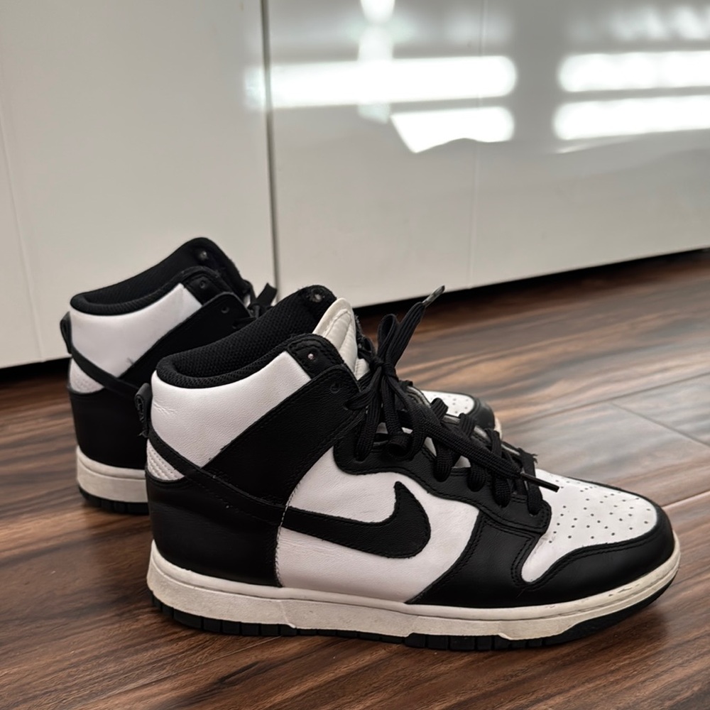 Nike Black and White High-Top Sneakers